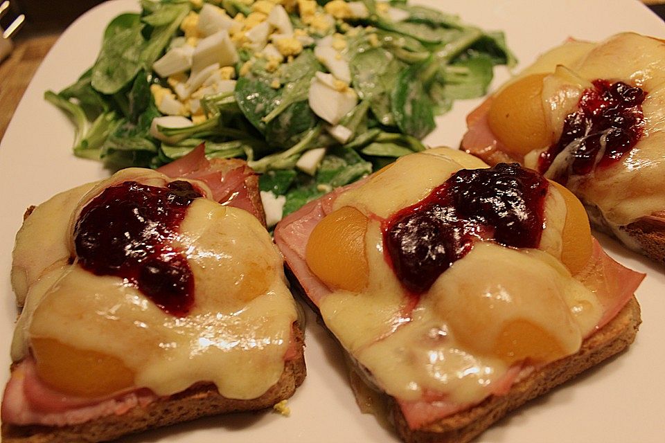 Aprikosen - Schinken - Toast