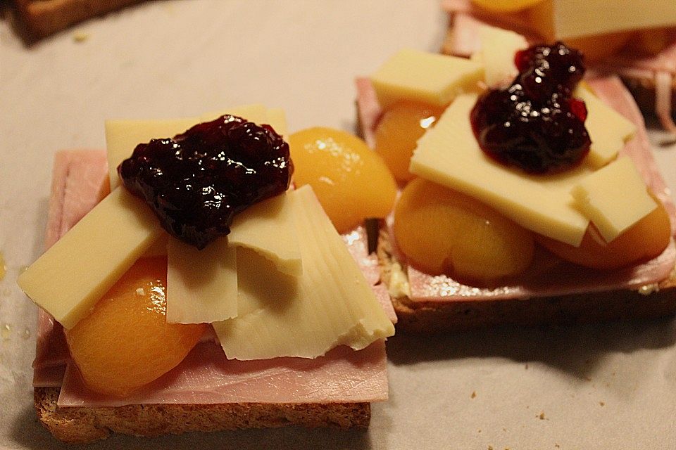 Aprikosen - Schinken - Toast