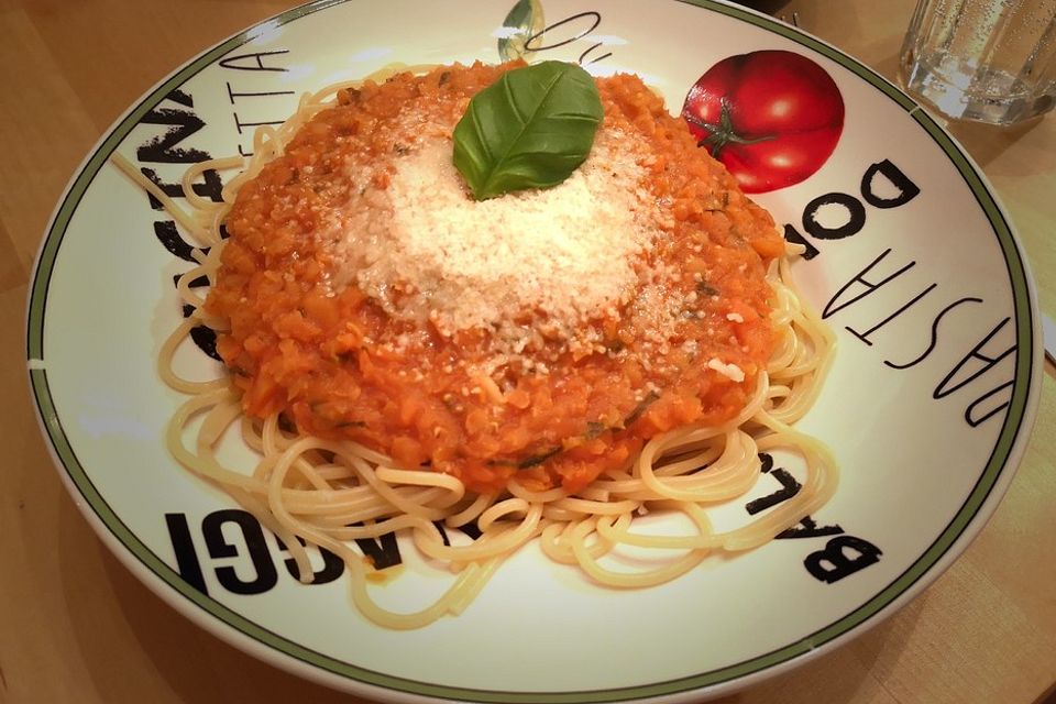 Vegetarische Linsen-Bolognese