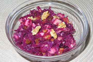 Rotkohl - Früchte - Salat