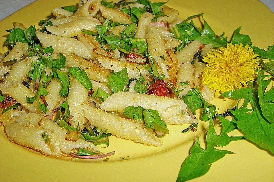 Penne Rigate - Pfanne mit Wildkräutern