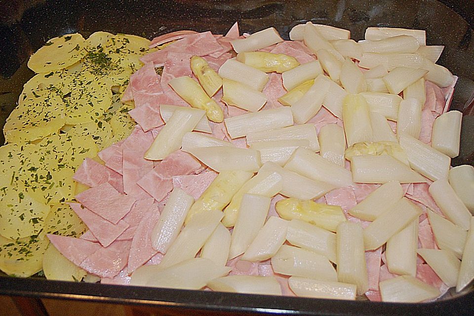 Spargelauflauf Spargelauflauf