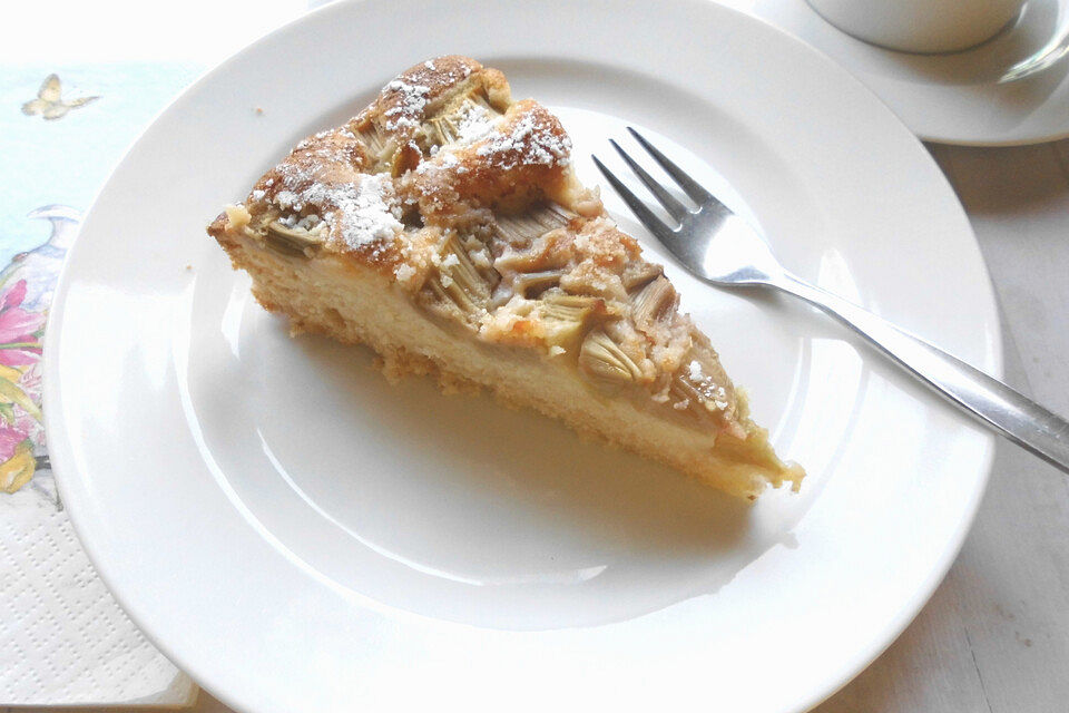 Rhabarberkuchen mit Eierlikör