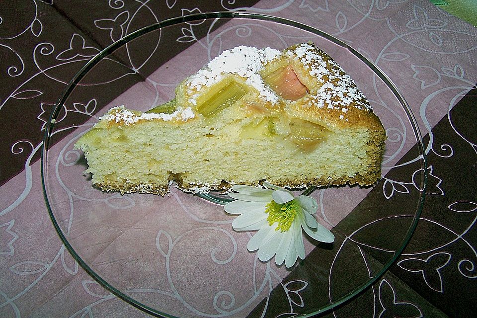 Rhabarberkuchen mit Eierlikör