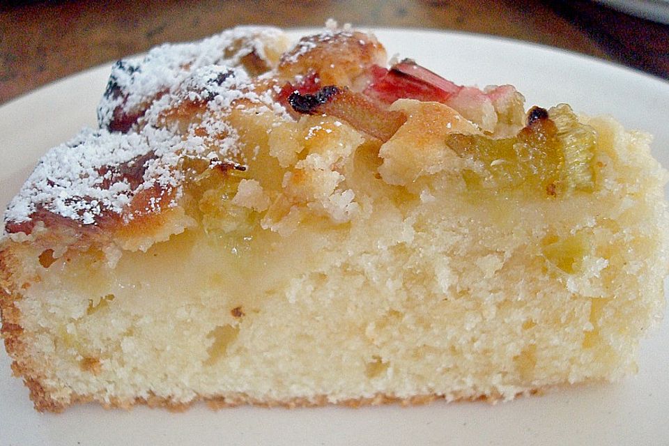 Rhabarberkuchen mit Eierlikör