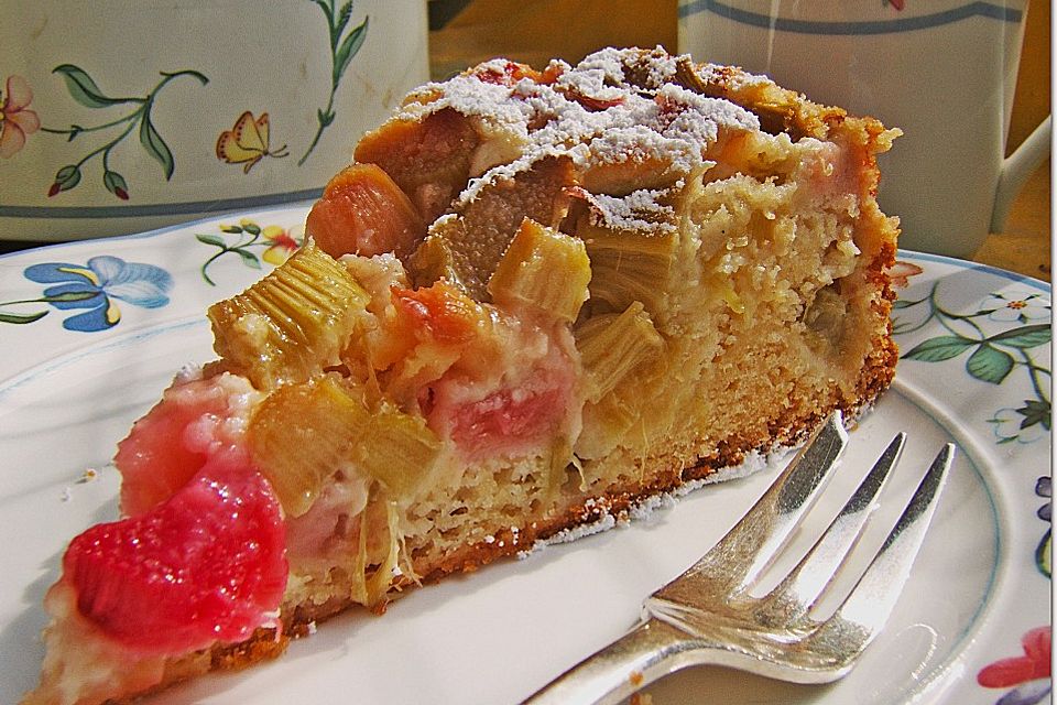 Rhabarberkuchen mit Eierlikör