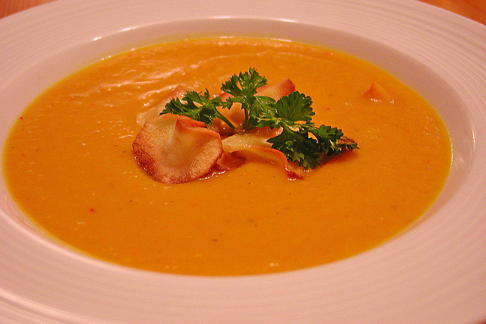 Kürbis - Bananen - Suppe