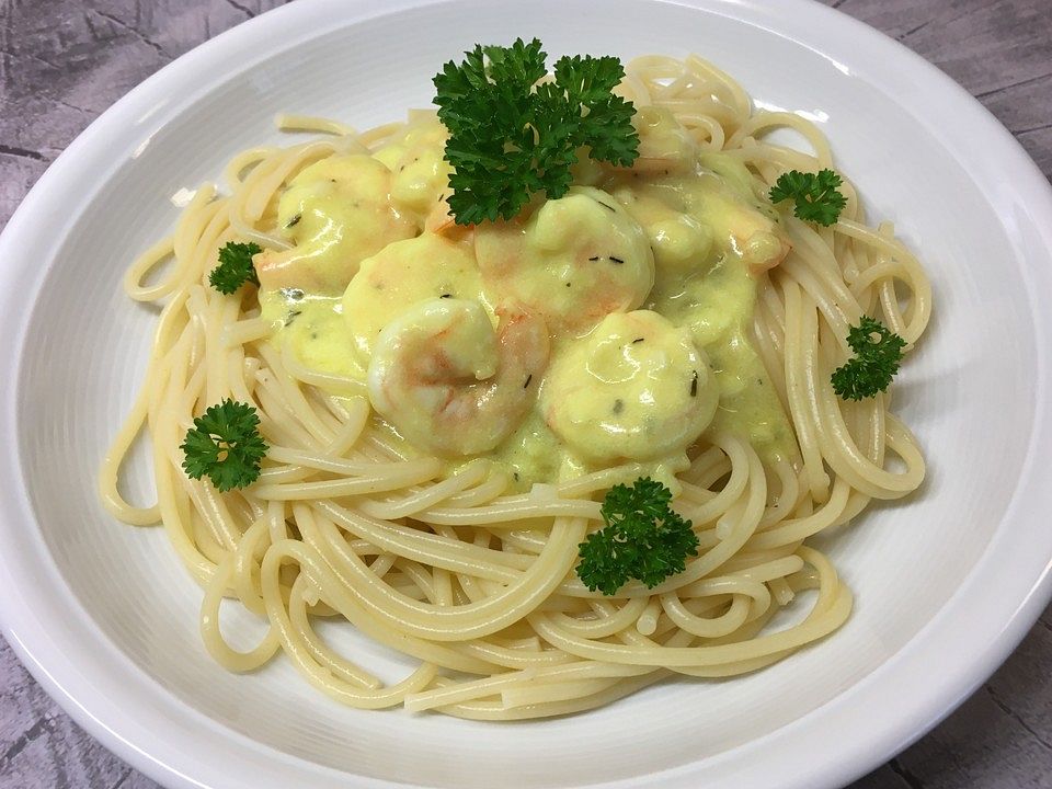 Pasta mit Shrimps oder Lachs von MalleKnalle| Chefkoch