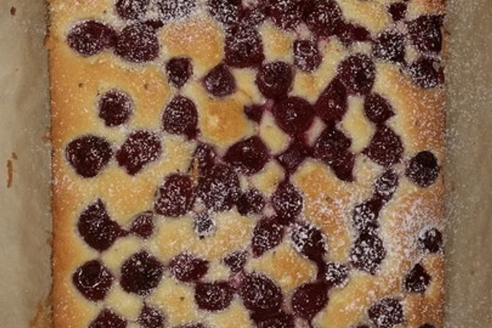 Mandel - Kirsch - Kuchen vom Blech