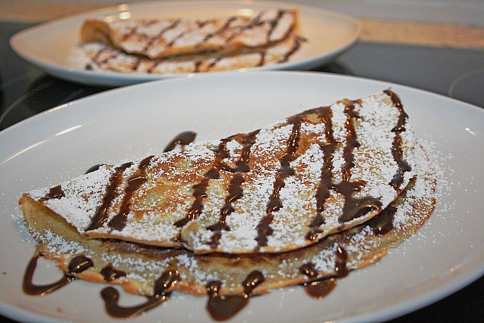 Pfannkuchen mit Banane Pfannkuchen mit Banane