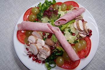 Herbstlicher Rohkostteller