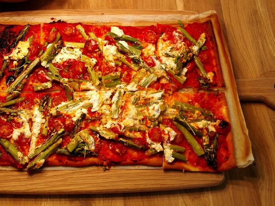 Spargel - Pizza von esther1107| Chefkoch