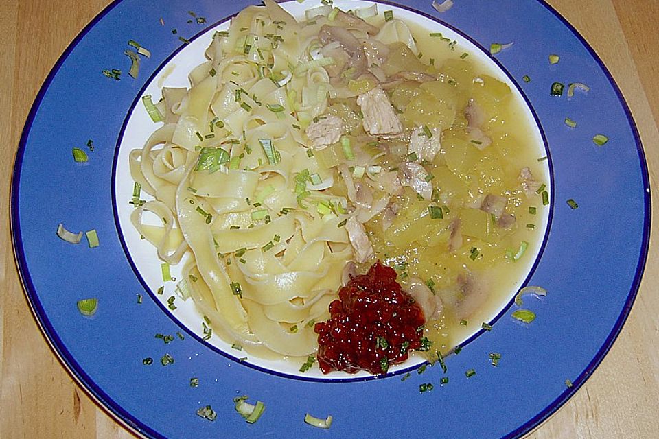 Puten - Kürbis - Geschnetzeltes Puten - Kürbis - Geschnetzeltes