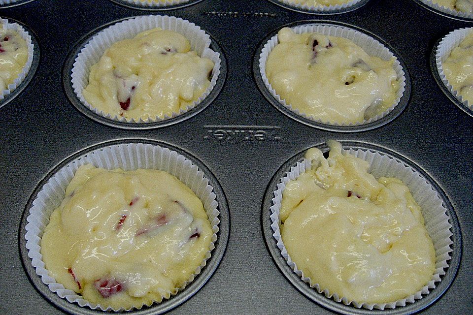 Rhabarber-Vanille-Muffins