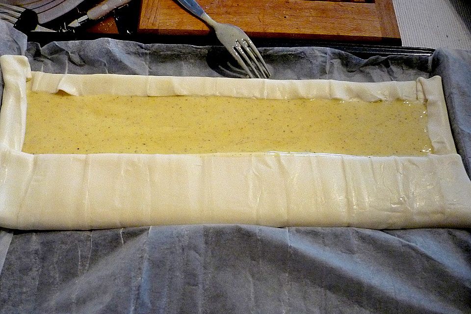 Topfen - Pfirsich Strudel