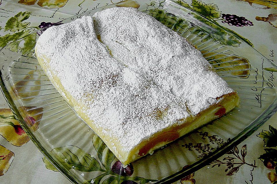 Topfen - Pfirsich Strudel