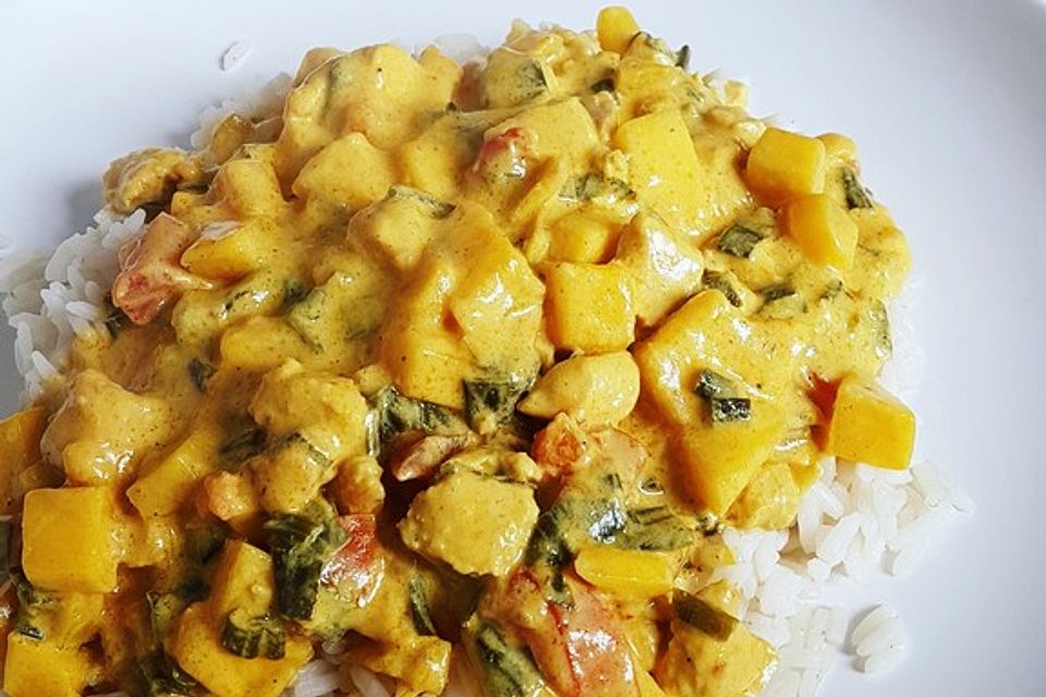 Hähnchen - Mango - Curry