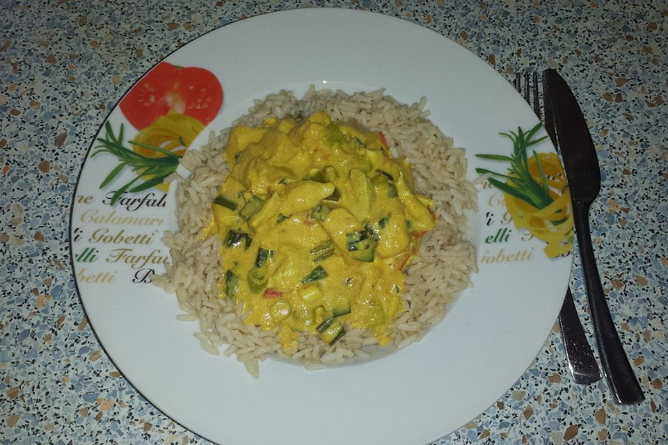 Hähnchen - Mango - Curry