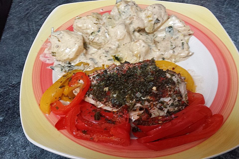 Italienisches Hähnchenbrustfilet mit Kräutern