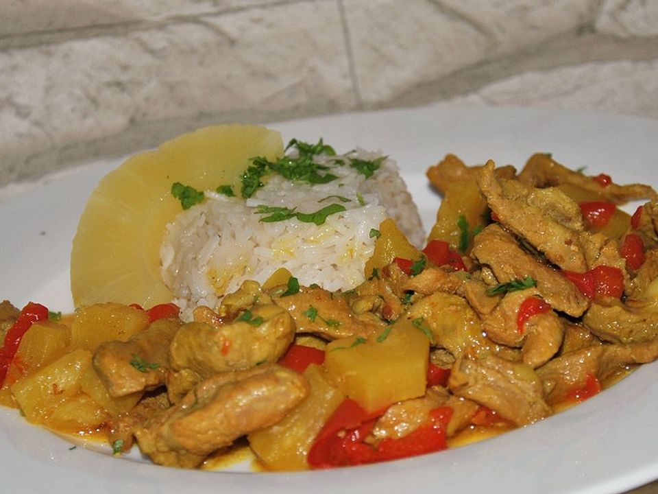 Curry - Geschnetzeltes mit Ananas von iggymaus| Chefkoch
