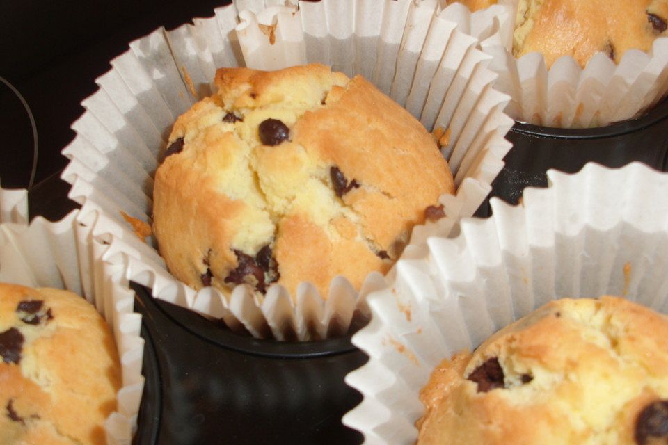 Muffins mit Schokosplittern