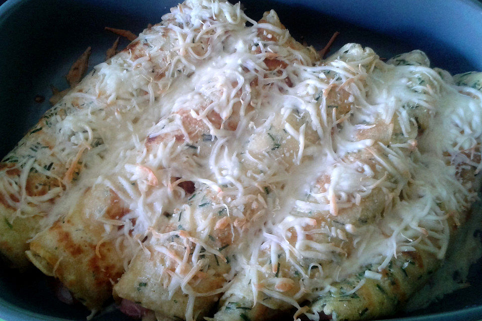 Omelett mit Spargel - Käse - Füllung