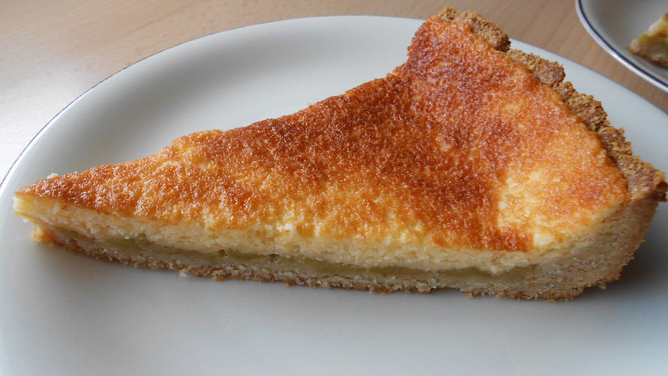 Rhabarberkuchen mit Saure Sahne - Guss von trollinger