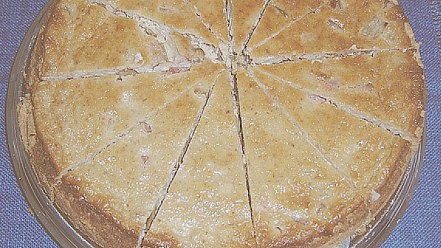 Rhabarberkuchen mit Saure Sahne - Guss von trollinger Rhabarberkuchen mit Saure Sahne - Guss von trollinger