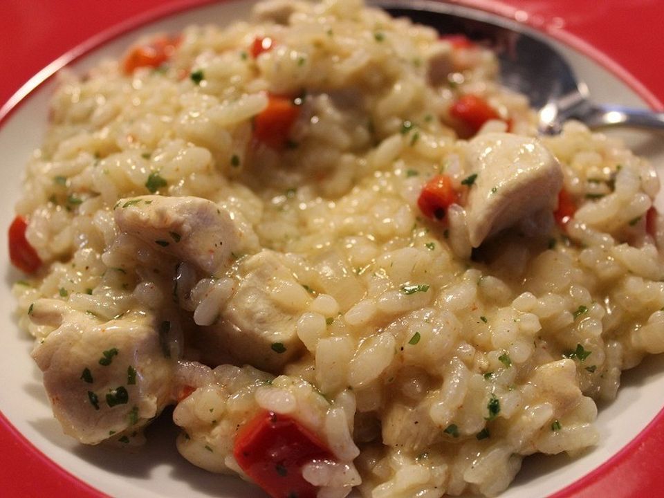 Risotto mit Hühnchen und Paprika von Olive_oil| Chefkoch