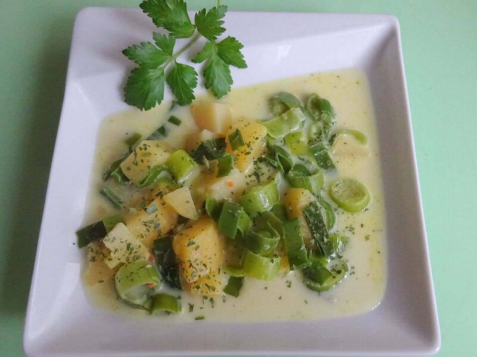 Kartoffel - Lauch - Suppe mit Gorgonzola von *~Manu~*| Chefkoch