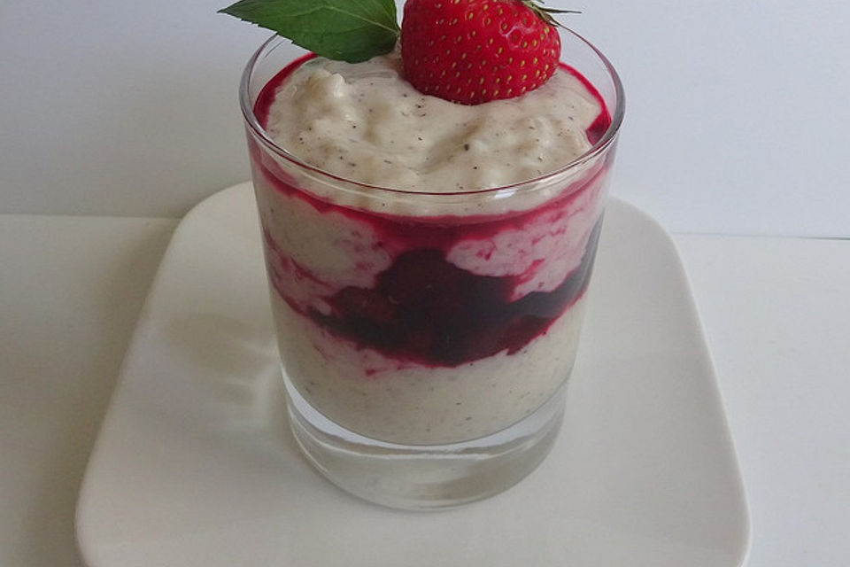 Fruchtig - frisches Milchreis - Joghurt - Dessert