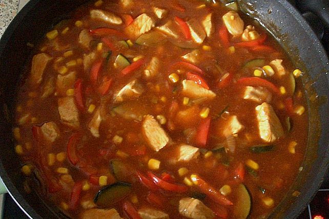 Süß - saures Hähnchen mit Reis von tweety123| Chefkoch