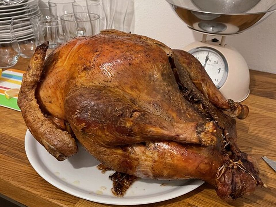 Thanksgiving-Truthahn mit Niedrigtemperatur gegart von Rotschopf80 ...