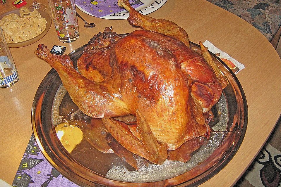 Thanksgiving - Truthahn mit Niedrigtemperatur gegart