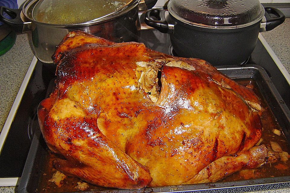 Thanksgiving - Truthahn mit Niedrigtemperatur gegart