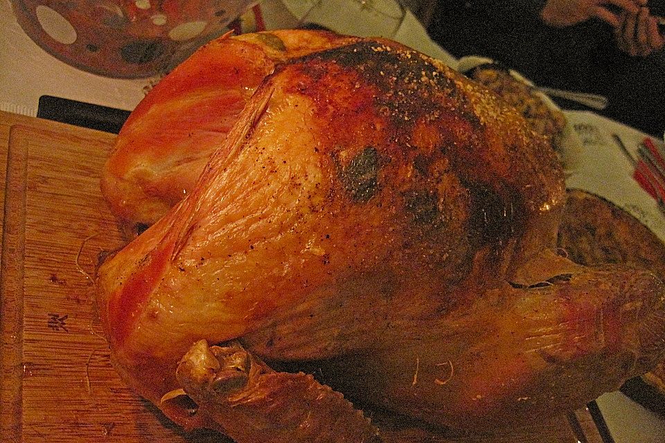 Thanksgiving - Truthahn mit Niedrigtemperatur gegart