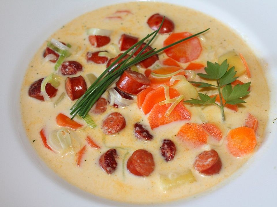Cabanossi-Käse-Suppe von Alexandra| Chefkoch