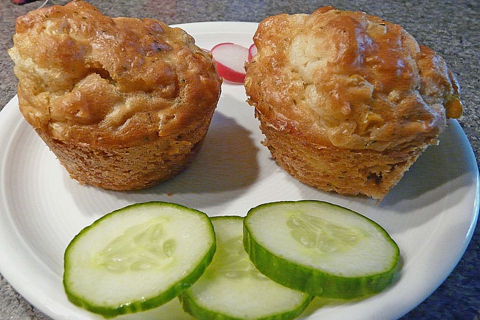 Ziegenkäse - Mais - Muffins