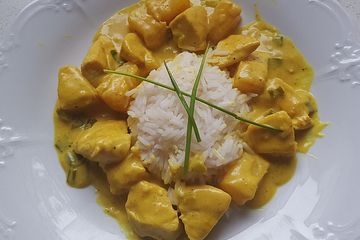 Hahnchen Ananas Curry Mit Reis Von Hot As Hell Chefkoch