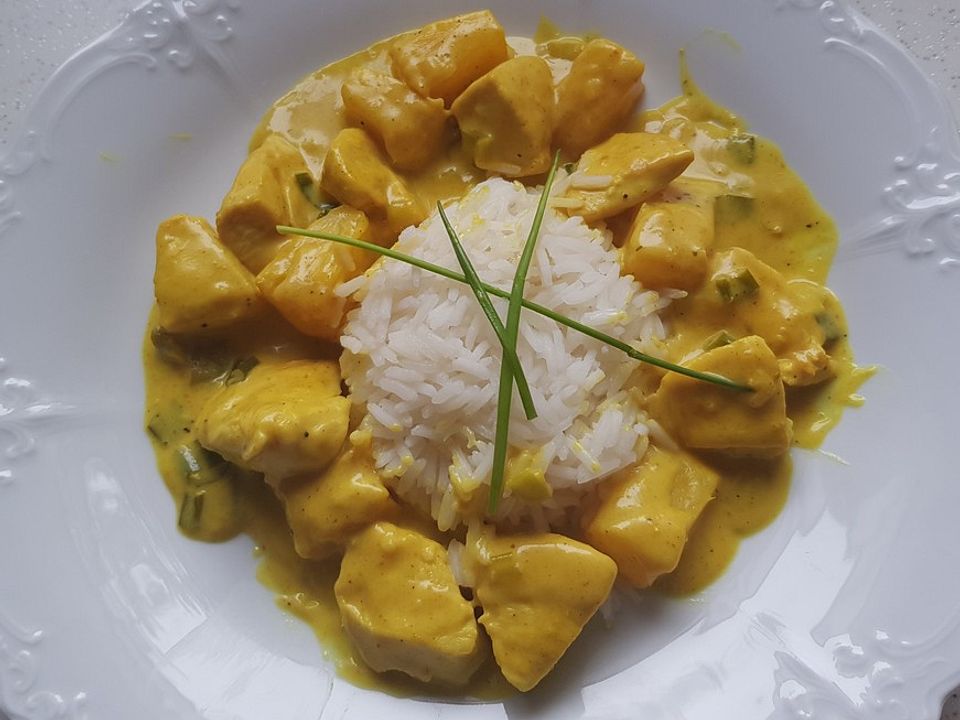 Hähnchen-Ananas-Curry mit Reis von Hot-as-Hell | Chefkoch
