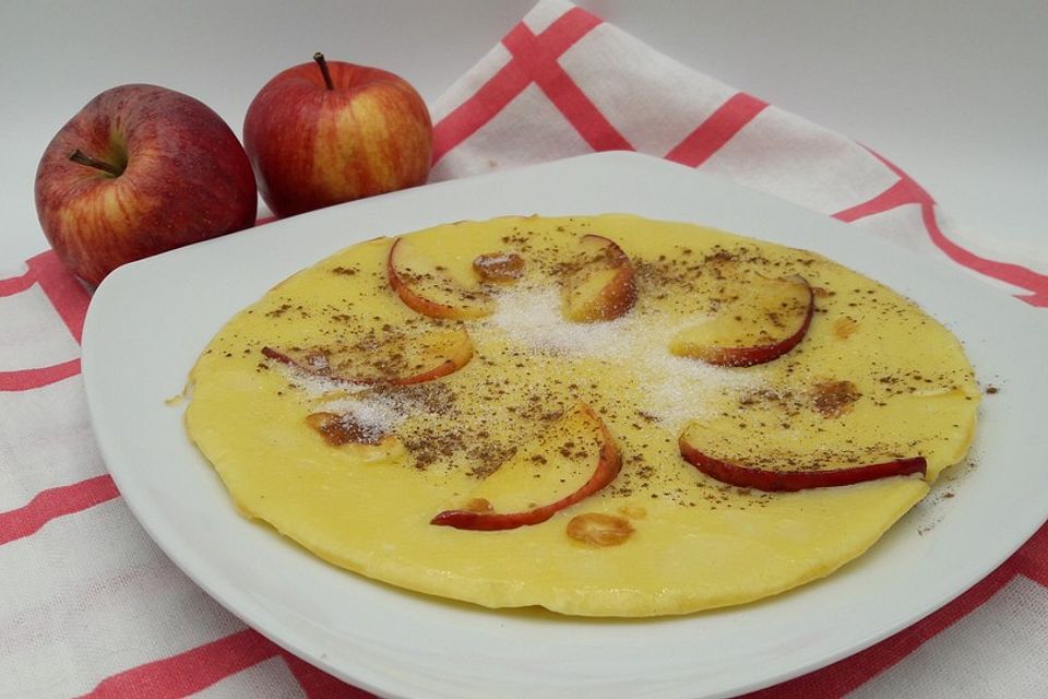 Apfel - Pfannkuchen mit Zimt