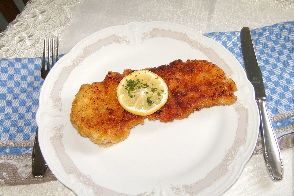 Axels panierte Schweineschnitzel