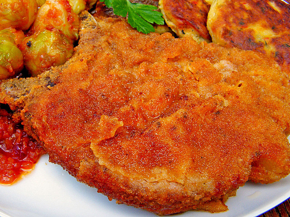 Axels panierte Schweinekoteletts von axel-42| Chefkoch