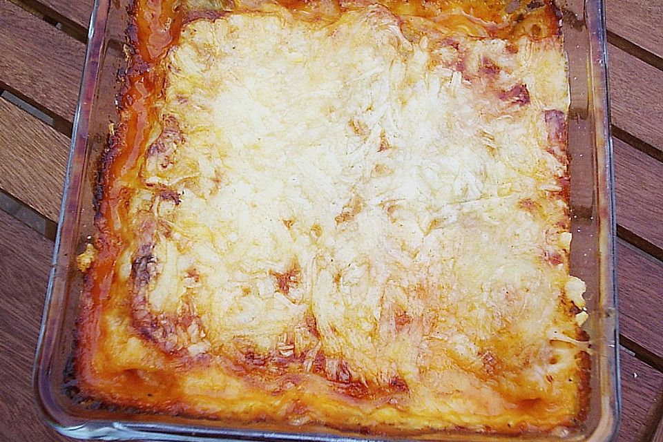 Cannelloni mit Spinat und Frischkäse