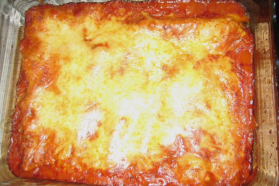 Cannelloni mit Spinat und Frischkäse