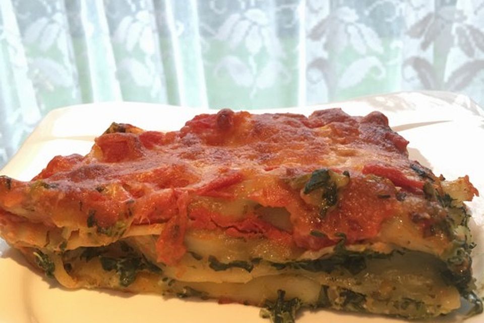 Cannelloni mit Spinat und Frischkäse