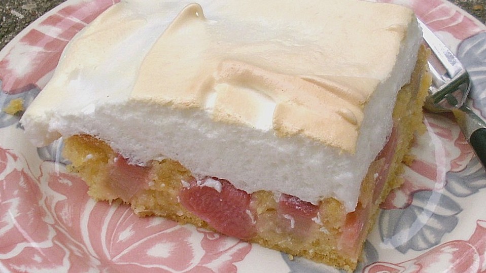 Rhabarberkuchen unter Wolken von jienniasy