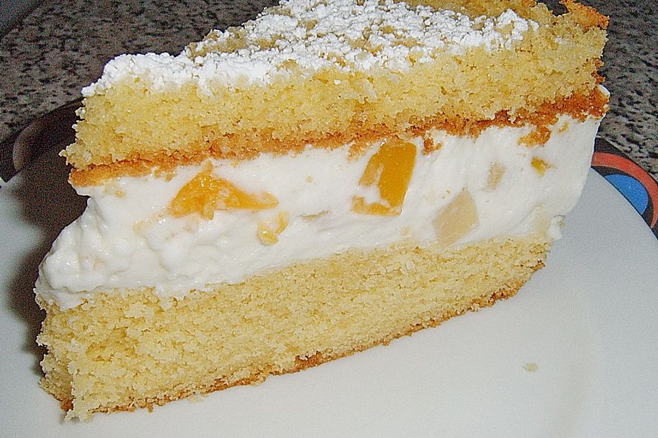 Fruchtcocktail - Torte