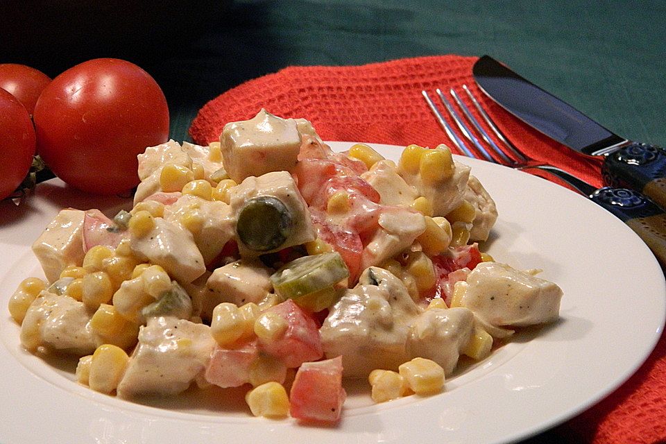 Geflügel - Mais - Salat