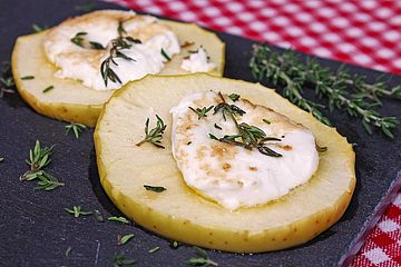 Apfel Mit Ziegenkase Uberbacken Von V Monika Chefkoch